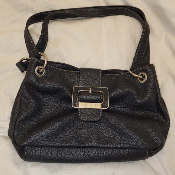 Rosetti Black Pebbled Vegan Leather Handbag Purse - Picture 2 of 11